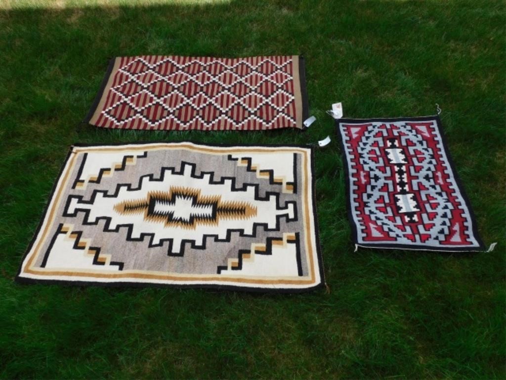 Appraisal: NAVAJO DINE RUGS CA LATER TH C To include one