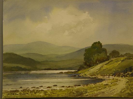 Appraisal: Keith Burtonshaw four watercolours of the Lake District Watendlath Tarn