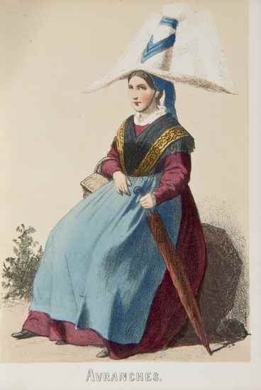 Appraisal: Costume - Souvenirs de la Basse Normandie hand-coloured lithographed plates