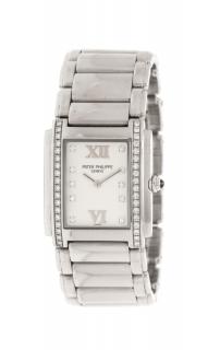 Appraisal: A Stainless Steel and Diamond Ref Twenty- Wristwatch Patek Philippe