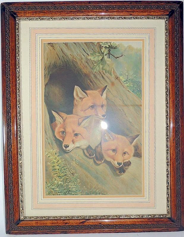 Appraisal: th Century Lithograph Titled Very Foxy Sackett and Wilhelms N