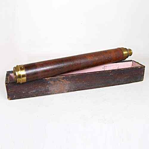 Appraisal: A Danish Brass Mahogany Marine Telescope circa having a mahogany