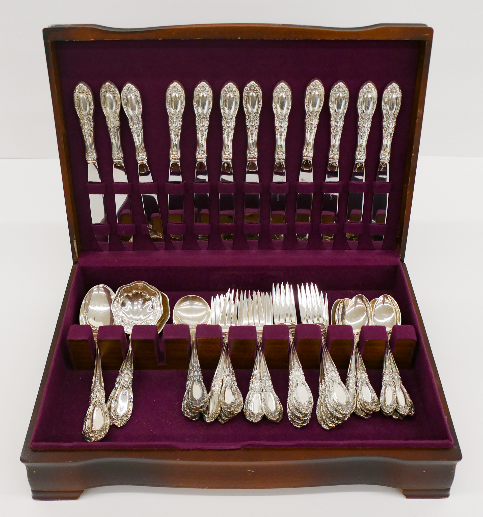 Appraisal: pc Towle ''King Richard'' Sterling Flatware Service - Grams Filled