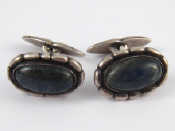 Appraisal: Georg Jensen A pair of labradorite cufflinks by Georg Jensen