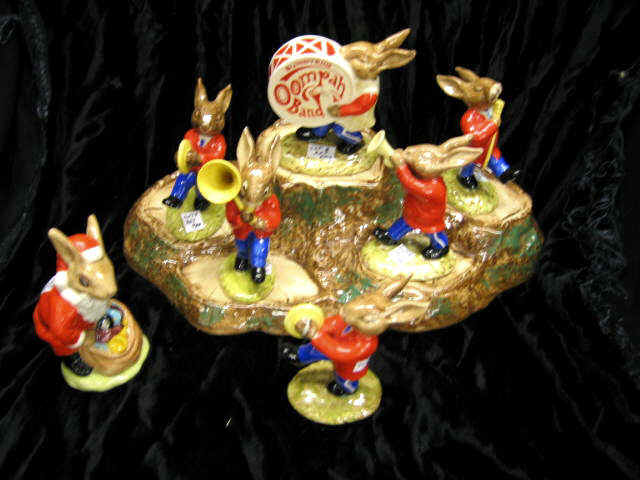 Appraisal: Pc Royal Doulton Oompah Band Bunnykins Figurines toghether with a