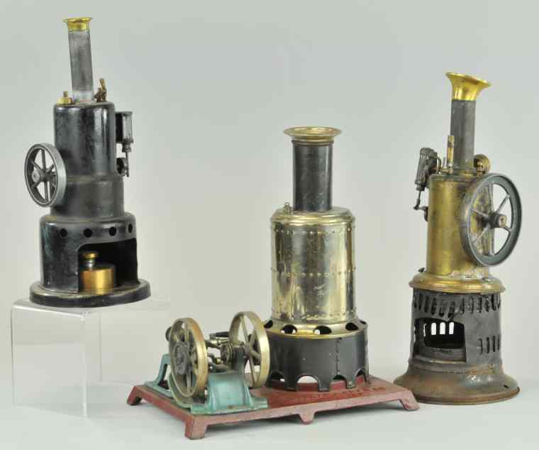 Appraisal: LOT OF THREE VERTICAL ENGINES Includes Weeden's No with cast