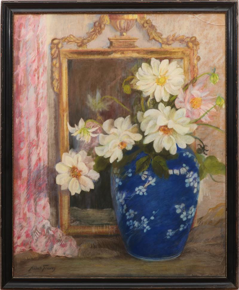 Appraisal: ABBOTT FULLER GRAVES - FLOWERS IN A BLUE VASE Pastel