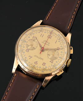 Appraisal: A Gents Telda Chronograph wristwatch Circa Manual wind seventeen jewel