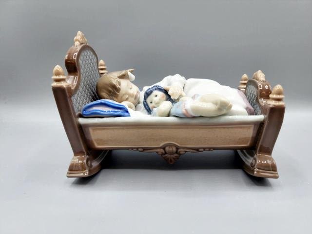 Appraisal: Lladro Rock Bye Baby in its Original Box Measures about