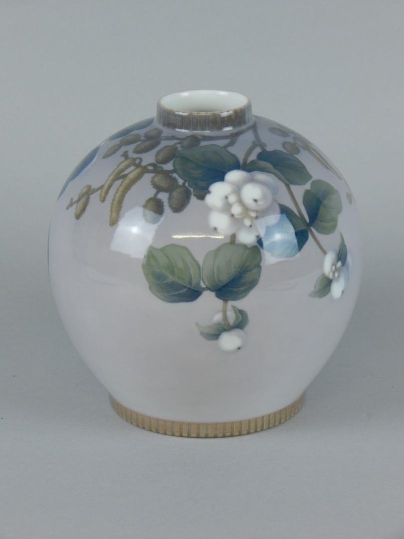 Appraisal: A Bing Grondahl porcelain vase decorated with flowering branches after