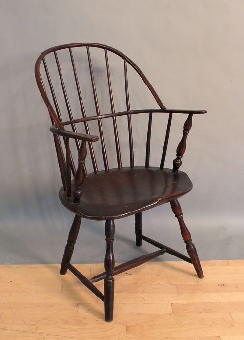 Appraisal: Sack back windsor armchair ca