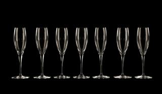 Appraisal: Set of Baccarat St Remy Champagne Flutes Baccarat French founded