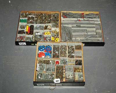 Appraisal: Meccano a quantity of useful components including nuts and bolts