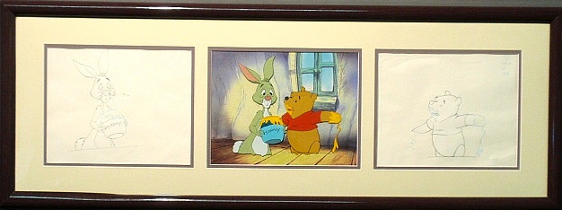 Appraisal: - Walt Disney Company Whinnie the Pooh three-part collage with