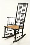 Appraisal: ROCKING CHAIR - Circa ash Windsor rocking chair in black