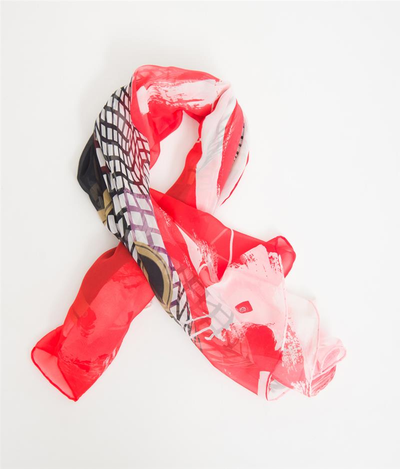 Appraisal: FRANK STELLA SCARF Property of Estate of Helen Frankenthaler Estimate