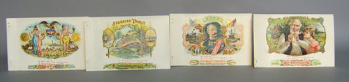 Appraisal: Group of sample cigar labels O L Schwencke to include