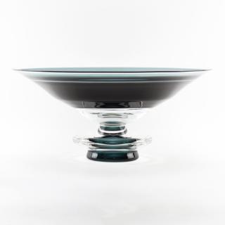 Appraisal: Brand Greenberg Glass Centerpiece Bowl Brand Greenberg Glass Centerpiece Bowl