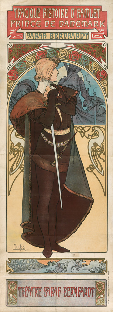 Appraisal: ALPHONSE MUCHA - TRAGIQUE HISTOIRE D'HAMLET x inches x cm