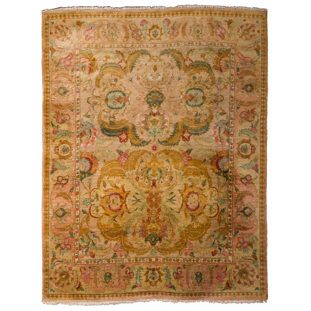 Appraisal: ASIAN ROOM SIZE WOOL RUGHandwoven having an abstract geometric pattern