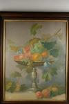 Appraisal: W C GOUACHE W PASTEL - Compote with Fruit unsigned