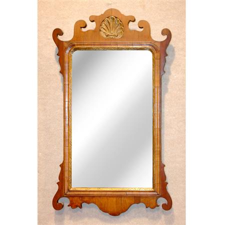 Appraisal: George II Style Parcel Gilt Walnut Mirror Estimate -