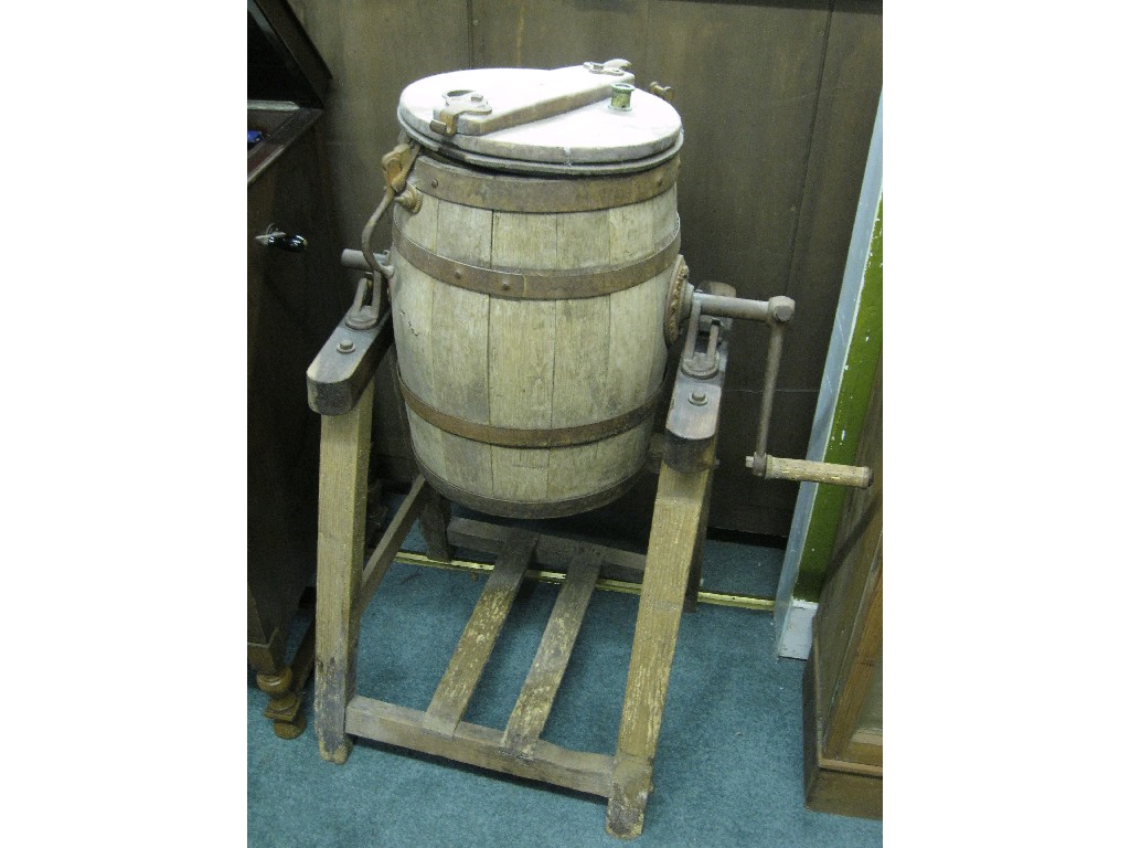 Appraisal: Butter churn on stand