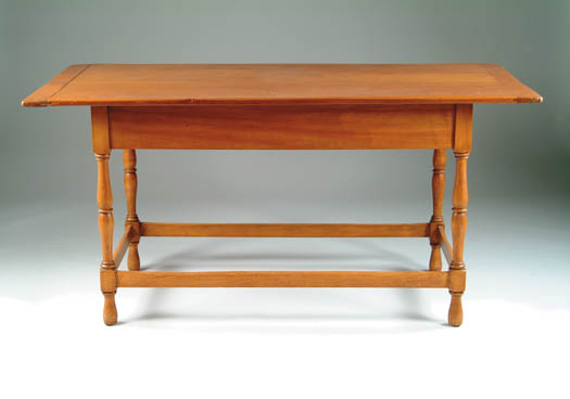 Appraisal: PINE AND MAPLE REPRODUCTION TAVERN TABLE Corey s Portland Maine