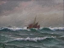 Appraisal: A S Continental early th Century A Tempest at Sea