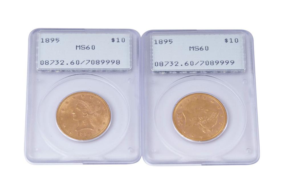 Appraisal: TWO GOLD COINSMS Condition