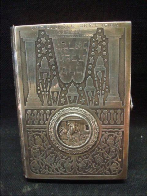 Appraisal: Judaica Possibly Silver Covered Book Possibly silver From a Larchmont