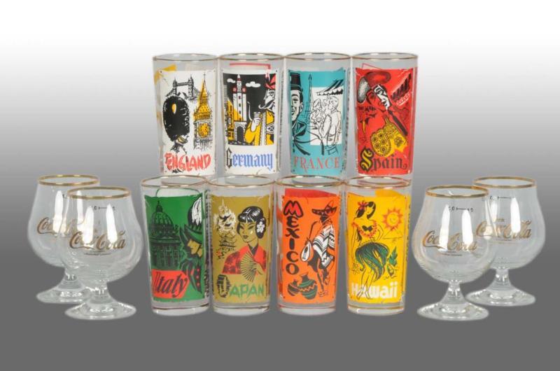 Appraisal: Sets of Coca-Cola Drinking Glasses Description Includes s eight-piece set