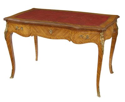 Appraisal: A Louis XV style kingwood bureau plat with gilt metal