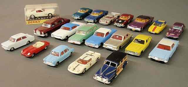 Appraisal: Collection of twenty Dinky toy metal and plastic cars made