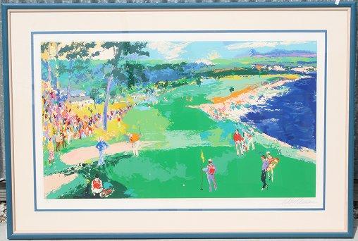 Appraisal: NEIMAN Leroy American - th Pebble Beach Serigraph sight size