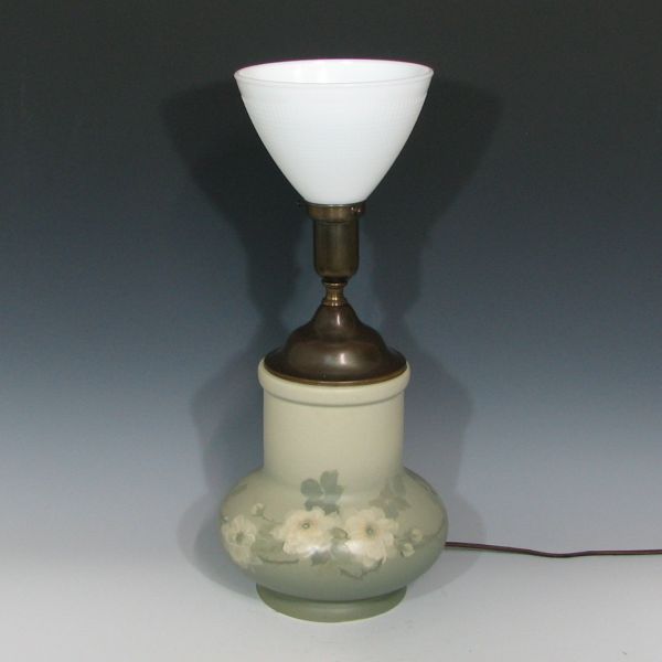 Appraisal: Weller Gray on Gray Hudson lamp by Hester Pillsbury signed