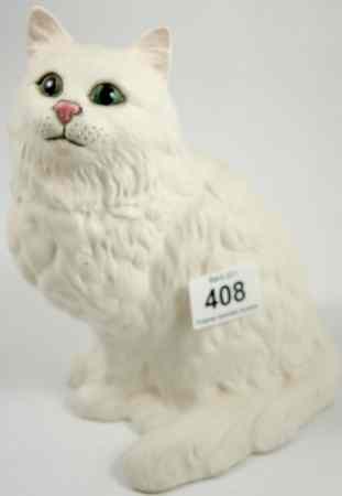 Appraisal: Beswick Model of a Seated Persian Cat in White Matt