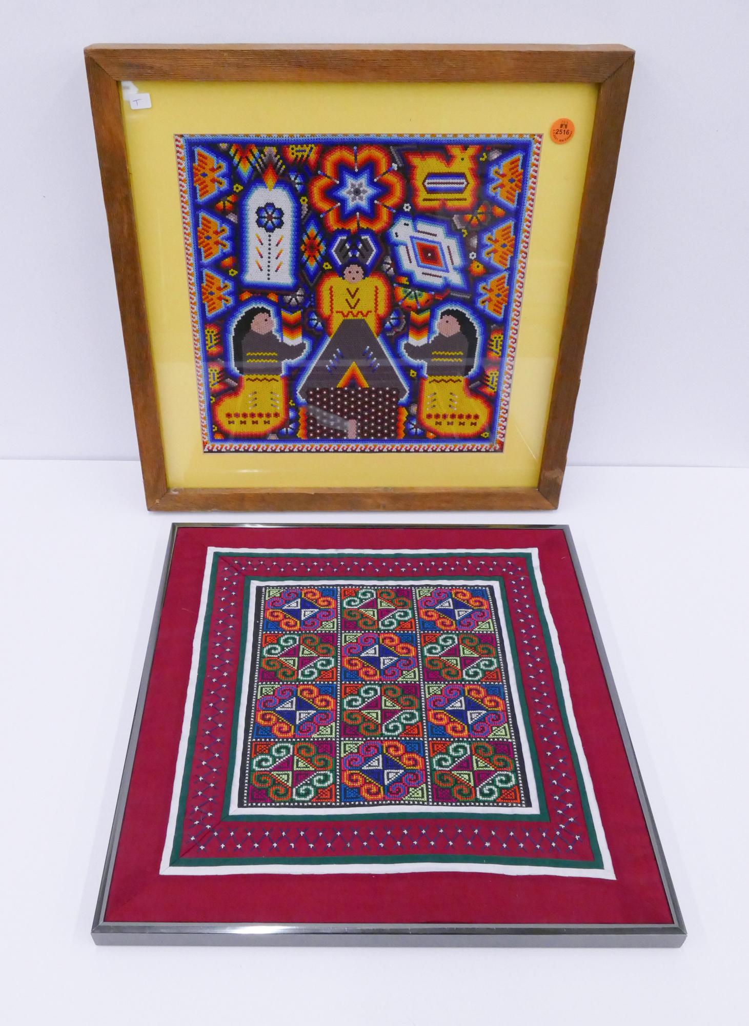 Appraisal: pc Huichol Beaded Indian Art- x ''