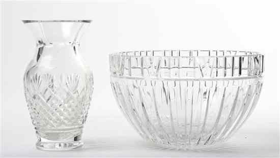 Appraisal: A Crystal Center Bowl Tiffany Co together with a Waterford