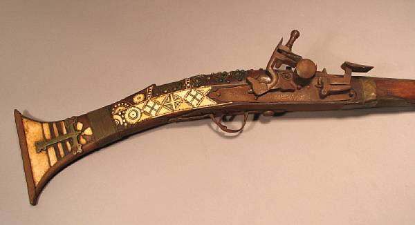 Appraisal: A Moroccan Altit snaphaunce rifleSouthern Morocco th century The inch