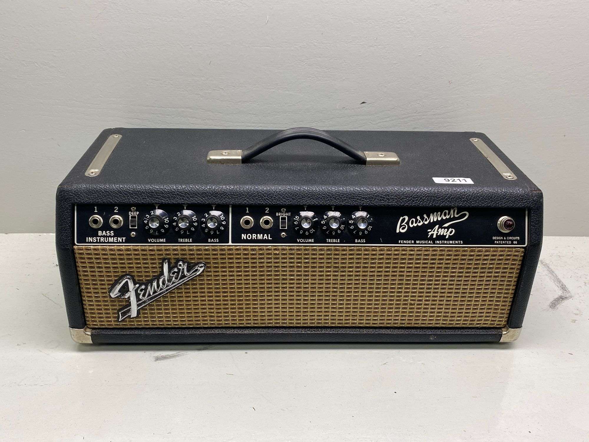 Appraisal: Vintage Fender AB Bassman amp headVintage Fender AB Bassman amp