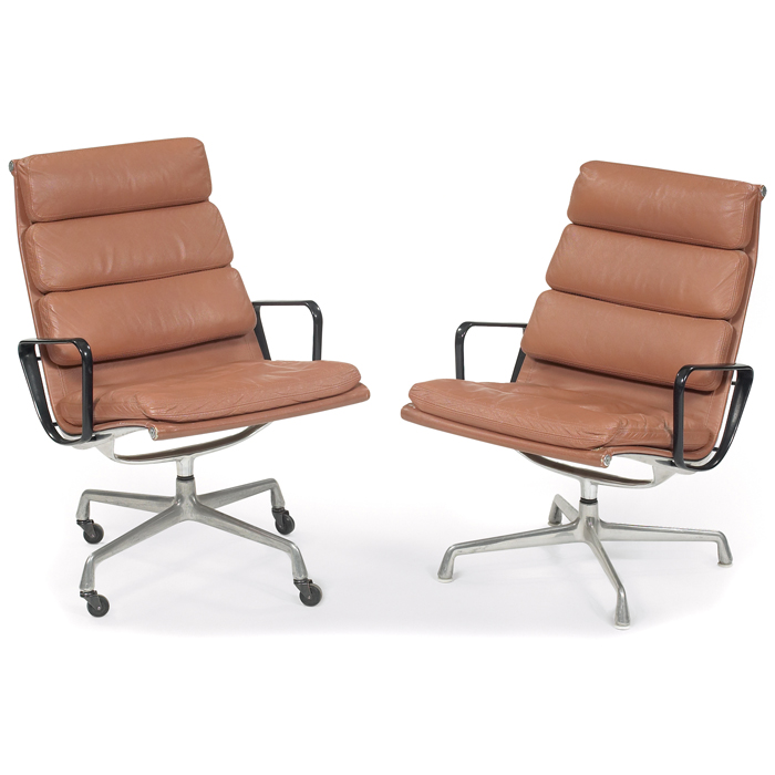 Appraisal: Charles Ray Eames Soft Pad lounge chairs by Herman Miller