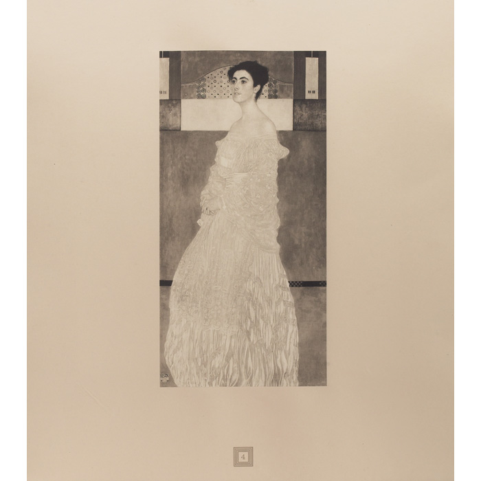 Appraisal: Gustav Klimt Austrian - Portrait of Margaret Stonborough-Wittgenstein collotype signed