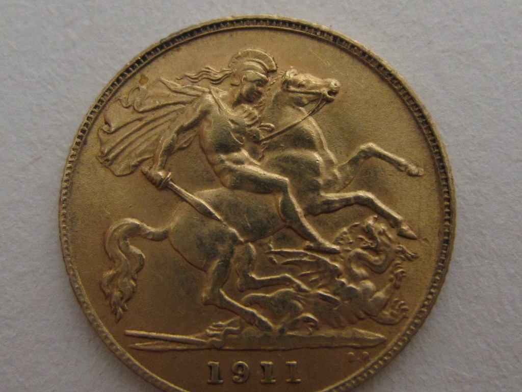 Appraisal: George V half sovereign dated