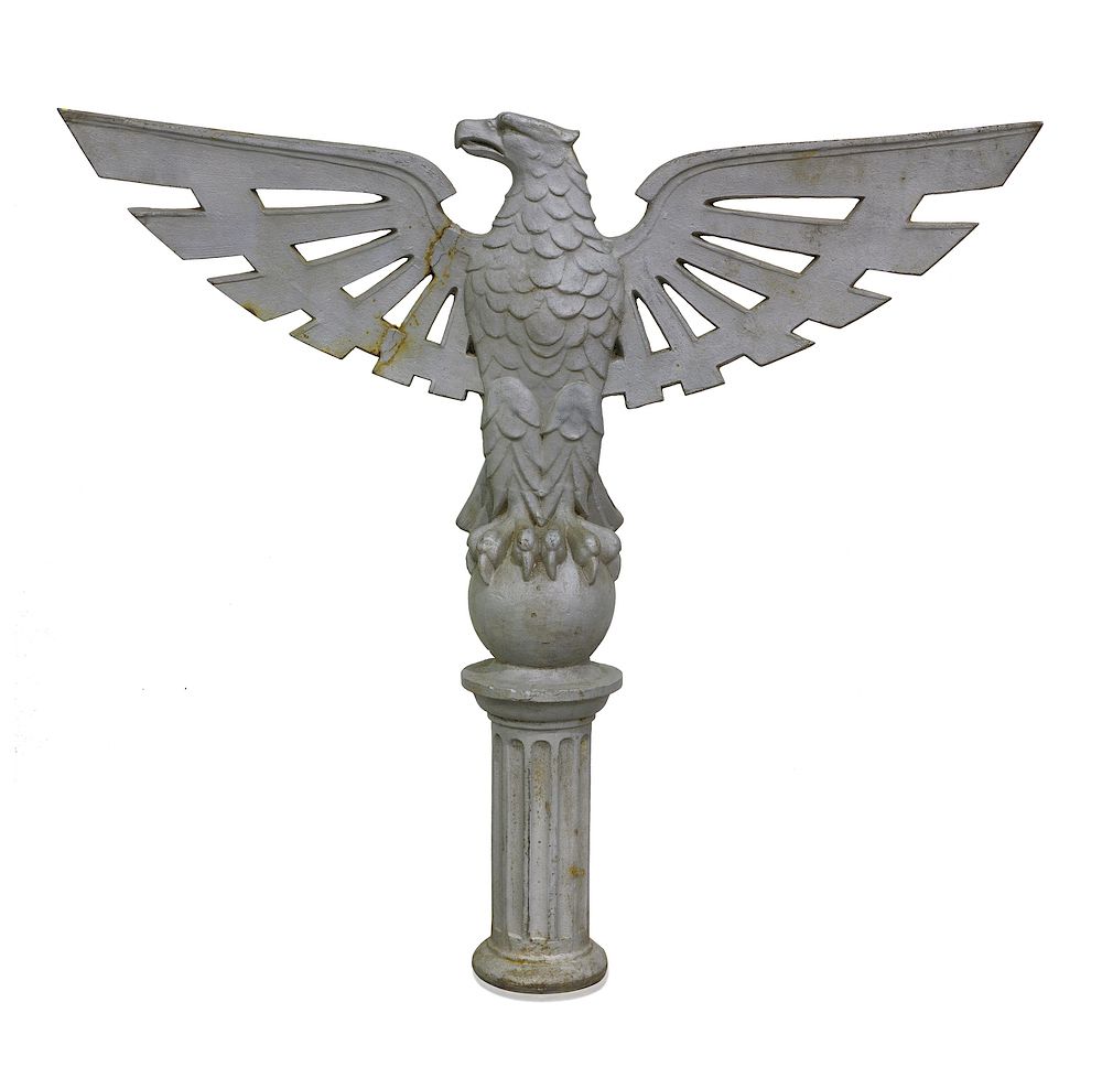 Appraisal: Cast Iron Eagle Made for the outside of a building