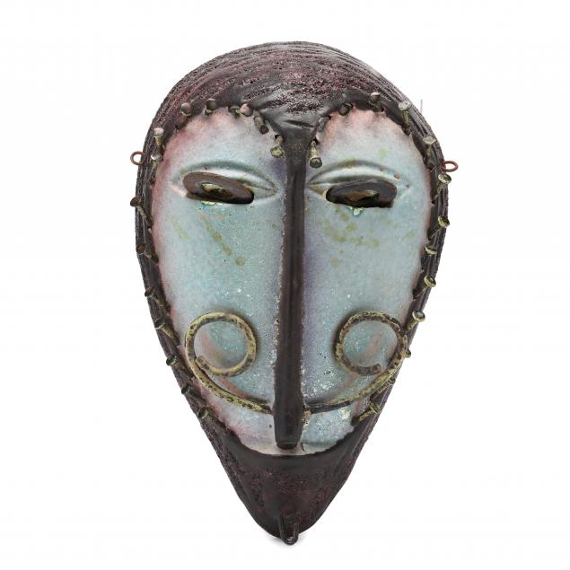 Appraisal: ALVINO BAGNI FOR ROSENTHAL NETTER MID-CENTURY ITALIAN TRIBAL MASK Circa