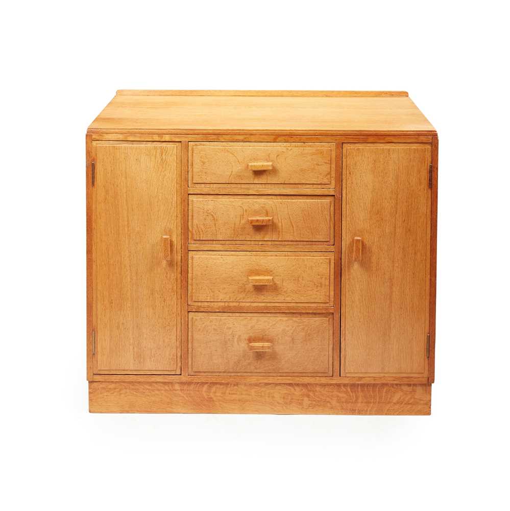 Appraisal: HEAL SON LONDON CABINET CHEST CIRCA oak bears rubbed makers