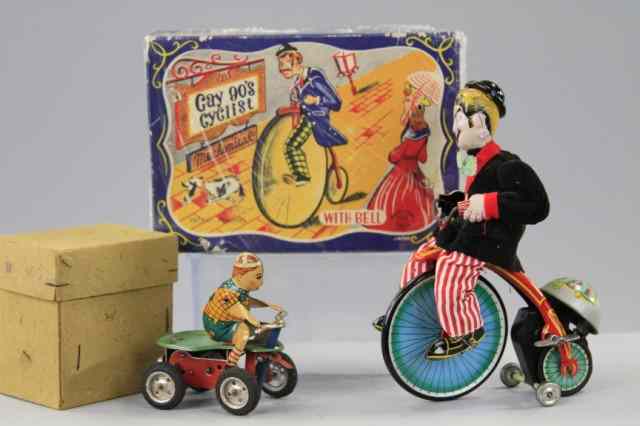 Appraisal: TWO TIN RIDING TOYS Both boxed examples includes Gay 's