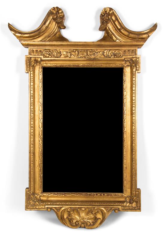 Appraisal: Sale Lot A Georgian Style Carved Giltwood Mirror th century