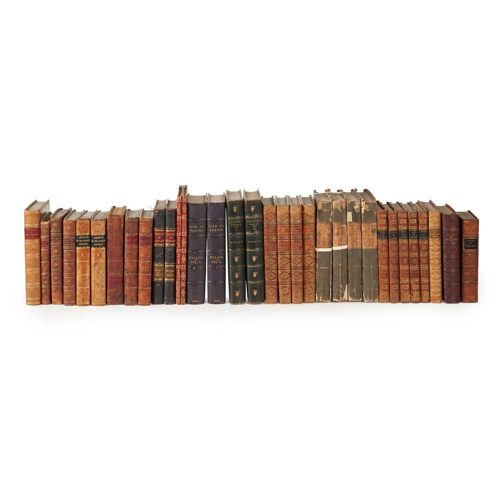 Appraisal: LEATHER BINDINGS A QUANTITY INCLUDING SCOTT WALTER The Life of